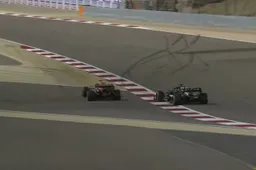 Discussie rondom inhaalactie van Verstappen: 'Lewis gebruikte volledige exitkerb'
