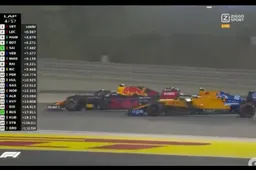 Sainz niet blij met Verstappen na incident GP Bahrein