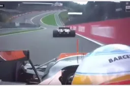 Alonso verschalkt Hulkenberg met moedige aanval op Spa