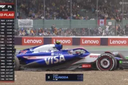 Tsunoda veroorzaakt eerste rode vlag van raceweekend in Silverstone