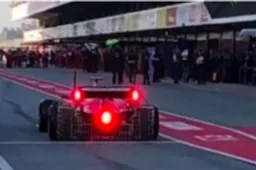 New rear-wing lights on Formula 1 cars in Barcelona!
