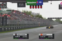 Zo pakte Verstappen vorig jaar de pole in Canada