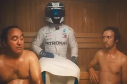 Valtteri Bottas warmt zich letterlijk op voor de Grand Prix van België!