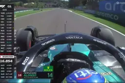 Alonso schiet opnieuw van de baan en moet GP Imola achteraan beginnen