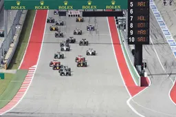 De startopstelling GP van de Verenigde Staten