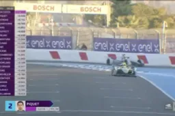 Piquet Jr. scheldt Felipe Massa uit tijdens de Marrokaanse E-Prix