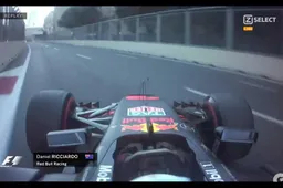 Video: Ricciardo raakt de muur tijdens kwalificatie Baku
