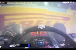 Beeld: Verstappen crasht zijn RB14 in de kwalificatie Bahrein