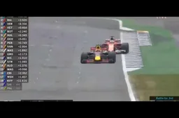 Awesome! Verstappen en Vettel in gevecht op Silverstone!
