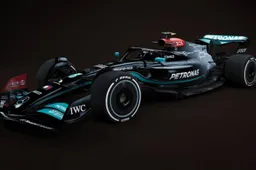 This is what the 2022 car with the 2021 livery looks like