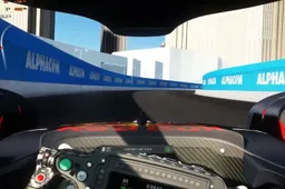 On board with the RB18 for a lap around the new circuit in Las Vegas