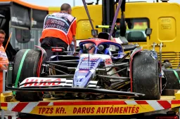 Tsunoda komt goed weg na crash in kwalificatie, pitlane start voor Gasly