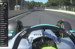 Zien! Hamilton stuitert in Baku als een malle in zijn Mercedes