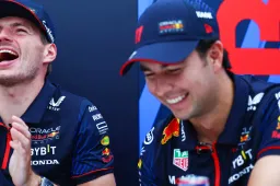 Verstappen teases Perez: 'Checo's track limits didn't count'
