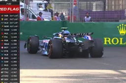 Dramatische dag Gasly in Baku: Alpine-rijder veroorzaakt tweede rode vlag
