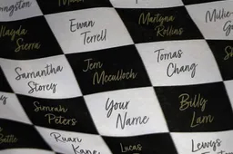 F1 is going to sell squares on the chequered flag for charity