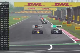 Verstappen knokt zich voorbij Hamilton voor de leiding van de sprintrace