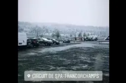 Spa-Francorchamps gehuld onder deken sneeuw vooraf aan 6 uur WEC