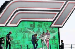 Internet is happy with the podium: "First time in V6 era no top team on stage"
