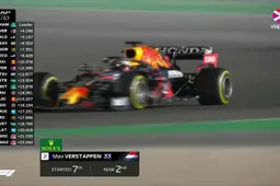Verstappen maximaliseert met P2 en fraaie inhaalacties in GP Qatar 2021