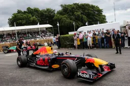 Red Bull in actie tijdens het Goodwood Festival of Speed