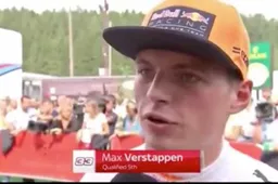 Video: Verstappen na de kwalificatie bij de Britse pers