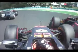 Video: Verstappen tikt Ricciardo uit de race!