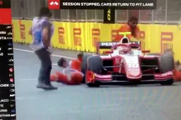 Formule 2 in Baku: Sean Gelael vloert twee Marshalls