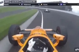Waar het bijna fout ging tijdens de Indy 500 voor Alonso...