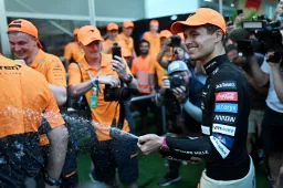 Norris ha festeggiato la vittoria pensando a Imola: "Appropriato per l'occasione"