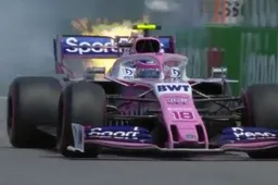 Lance Stroll verandert zijn gloednieuwe motor in een afterburner in VT3!