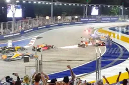 Video: Verstappen-Ferrari crash gefilmd vanuit het publiek