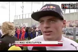 Video: Verstappen bij de pers na de Britse GP