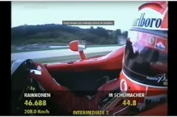 Michael Schumacher raast over Oostenrijkse A1-Ring in vliegende ronde!