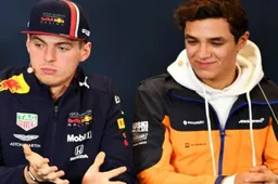 Verstappen and Norris at the start of the virtual 24 hours of Le Mans