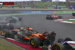 Stroll and Magnussen cause chaos on restart in China