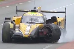 Nyck de Vries knalt in de muur tijdens 24-uur van Le Mans
