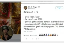 Twitteraar verwijdert onthullend bericht: "Zandvoort GP voor drie jaar getekend"