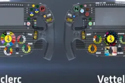 VIDEO: De verschillen tussen het stuur van Vettel en Leclerc!