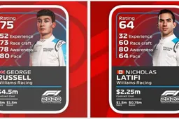 Driver ratings in F1 2020 are purely based on facts and statistics