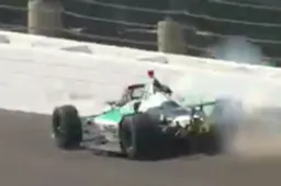 Caution number three during the Indy 500