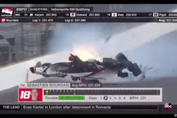 Video: MEGA crash tijdens Indy 500 kwalificatie!