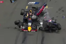GIGA-crash tijdens start Formule 3