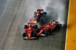 FIA doet onderzoek naar crash Verstappen en Ferrari's