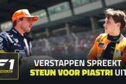 Verstappen neemt het op voor Piastri: 'Hij heeft recht van spreken'