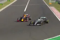 De inhaalactie van Hamilton op Verstappen op de Hungaroring