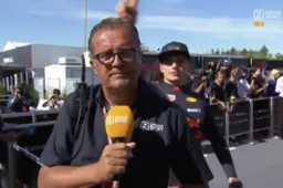 Verstappen onderbreekt Jack Plooij tijdens een live uitzending van Ziggo