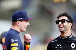 Verstappen en Ricciardo wisselen helmen uit in Abu Dhabi