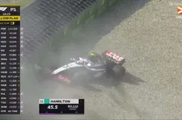 Hulkenberg crasht en veroorzaakt rode vlag in VT1 Zandvoort