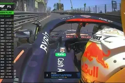 Max Verstappen schiet rechtdoor tijdens VT1 in Monaco